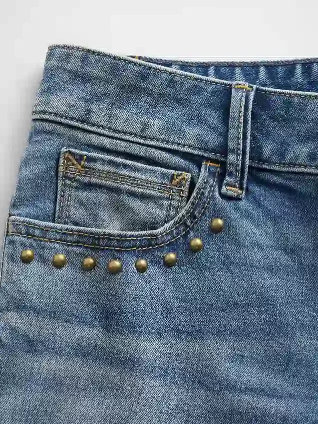 Jeans mit niedriger Leibhöhe, lang und schmal