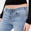 Jeans mit niedriger Leibhöhe, lang und schmal