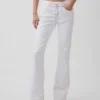 Jeans mit niedriger Leibhöhe, langem Schnitt und schmaler Passform, zum Schnüren
