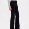 Jeans mit niedriger Leibhöhe, langem Schnitt und schmaler Passform, zum Schnüren