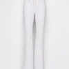 Jeans mit niedriger Leibhöhe, langem Schnitt und schmaler Passform, zum Schnüren