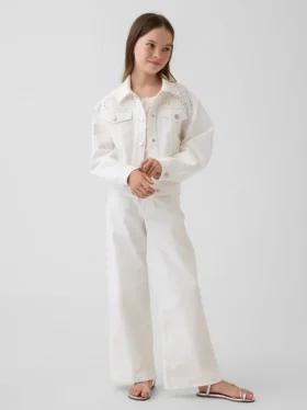 Jeans mit niedriger Leibhöhe und weitem Bein