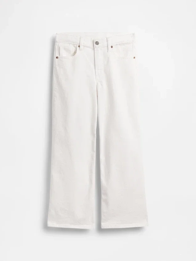 Jeans mit niedriger Leibhöhe und weitem Bein