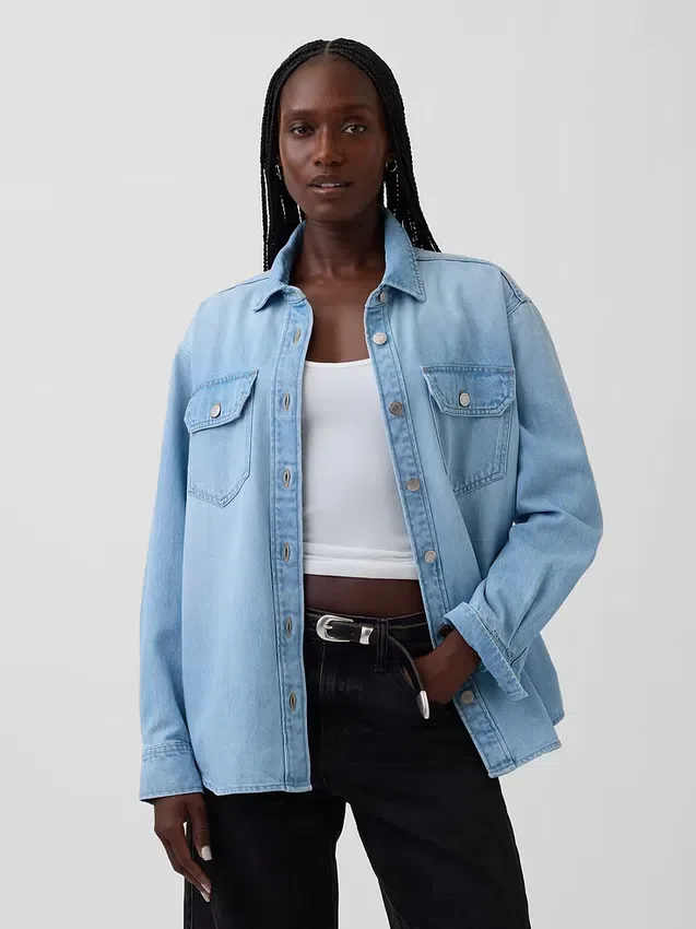 Jeans-Western-Hemdjacke