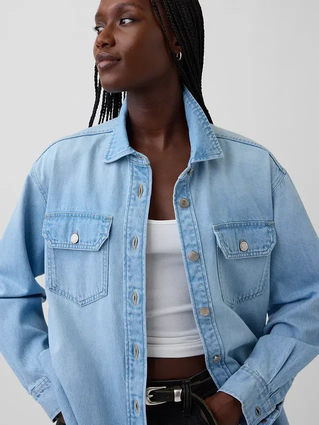 Jeans-Western-Hemdjacke