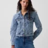Jeansjacke im Barrel-Sleeve-Stil