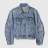 Jeansjacke im Barrel-Sleeve-Stil