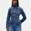 Jeansjacke mit Schößchen