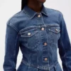 Jeansjacke mit Schößchen