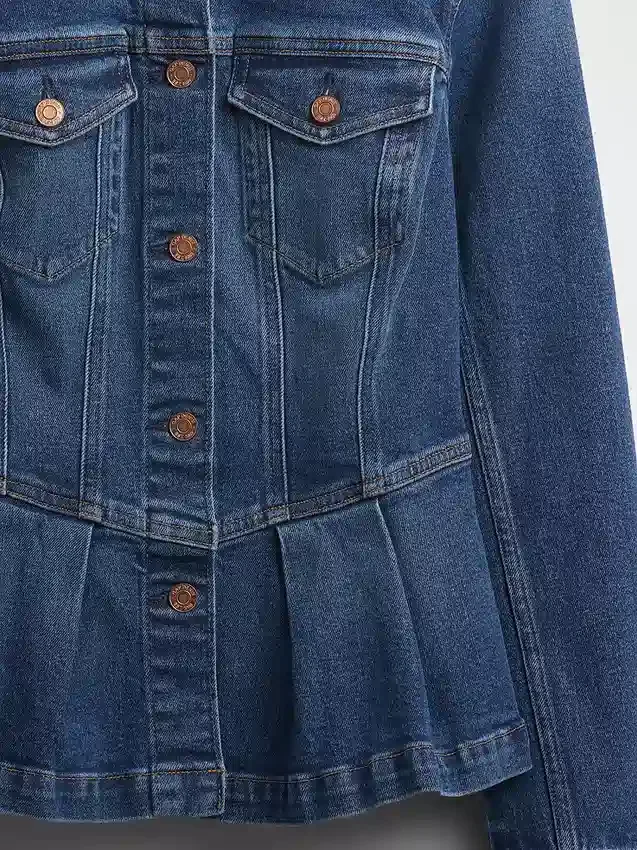 Jeansjacke mit Schößchen