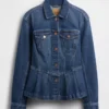 Jeansjacke mit Schößchen