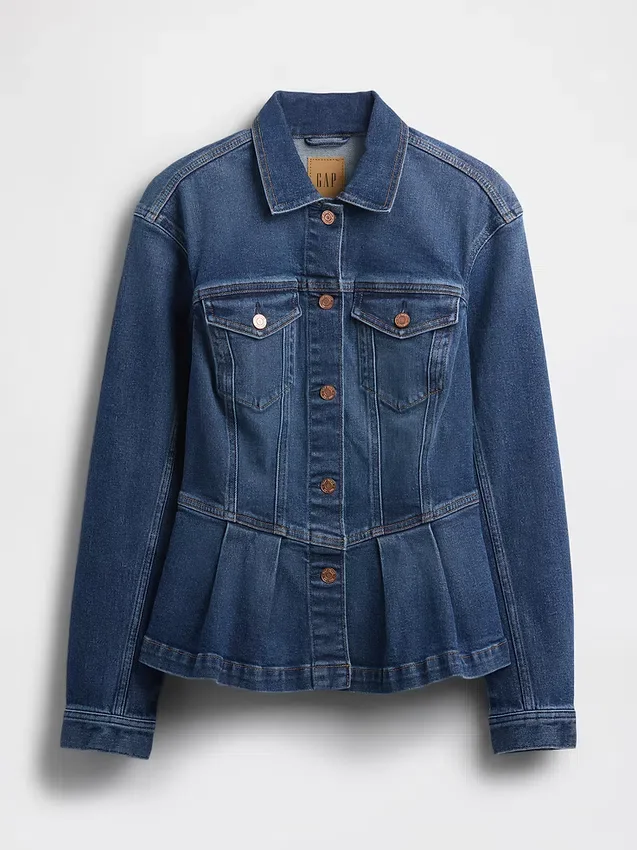 Jeansjacke mit Schößchen
