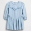 Jeanskleid mit Rüschen und Herzmotiv für Baby & Kleinkind