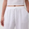 Jogginghose aus Baumwollgaze