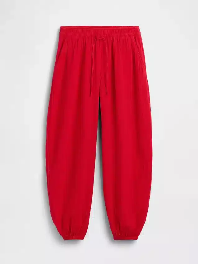 Jogginghose aus Baumwollgaze