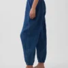 Jogginghose aus Baumwollgaze-Denim im Barrel-Schnitt