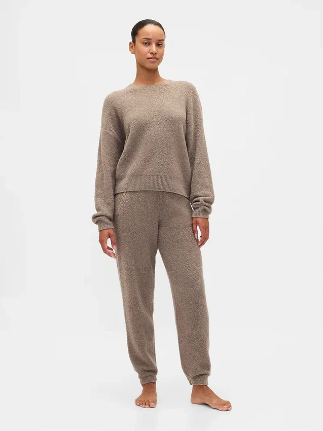 Jogginghose aus CashSoft-Bouclé-Pullover