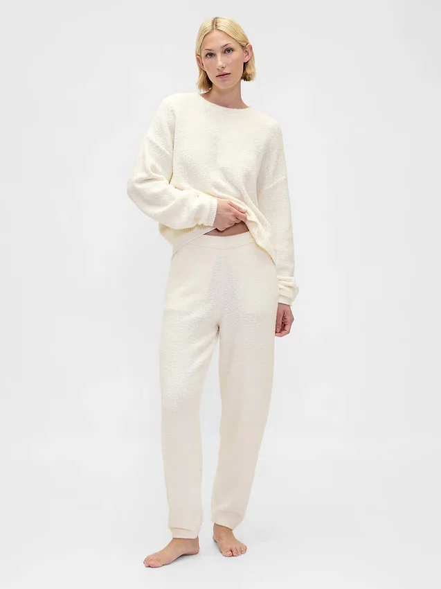 Jogginghose aus CashSoft-Bouclé-Pullover