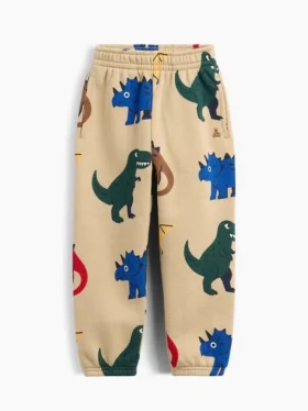 Jogginghose für Baby & Kleinkind aus Vintagesoft-Material mit Print, zum Hineinschlüpfen