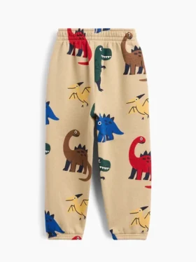 Jogginghose für Baby & Kleinkind aus Vintagesoft-Material mit Print, zum Hineinschlüpfen