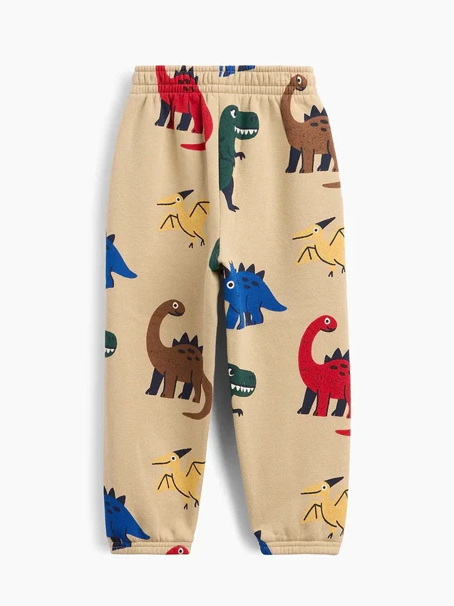 Jogginghose für Baby & Kleinkind aus Vintagesoft-Material mit Print, zum Hineinschlüpfen