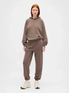 Jogginghose mit hoher Leibhöhe aus Vintagesoft