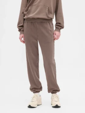 Jogginghose mit hoher Leibhöhe aus Vintagesoft