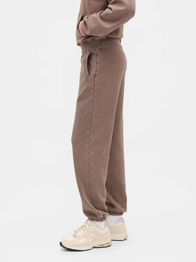 Jogginghose mit hoher Leibhöhe aus Vintagesoft