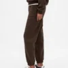 Jogginghose mit hoher Leibhöhe aus Vintagesoft