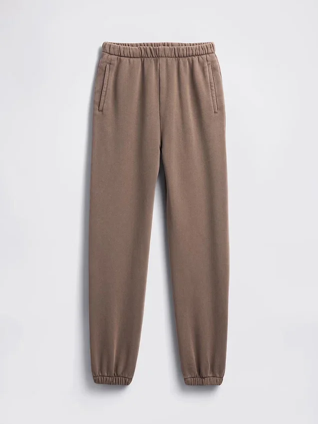 Jogginghose mit hoher Leibhöhe aus Vintagesoft