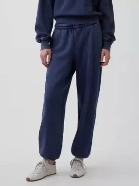 Jogginghose mit mittlerer Leibhöhe aus Vintagesoft-Material in lockerer Passform