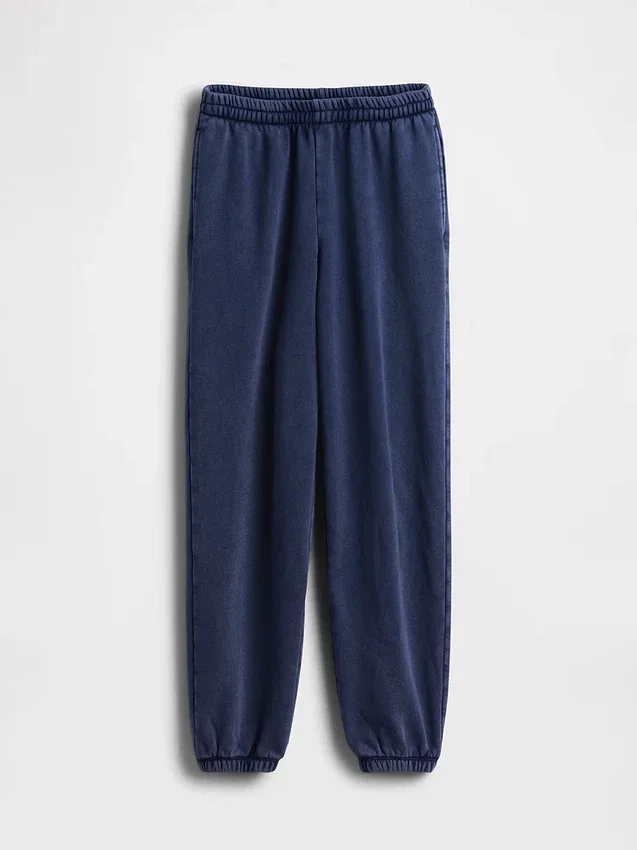 Jogginghose mit mittlerer Leibhöhe aus Vintagesoft-Material in lockerer Passform