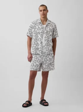 Keith Haring strukturierte Easy-Shorts