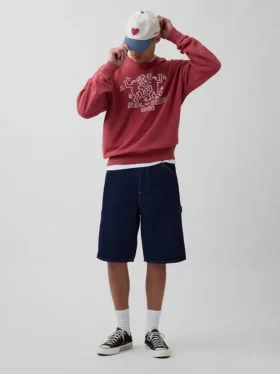 Keith Haring Sweatshirt mit Logo aus schwerem Stoff