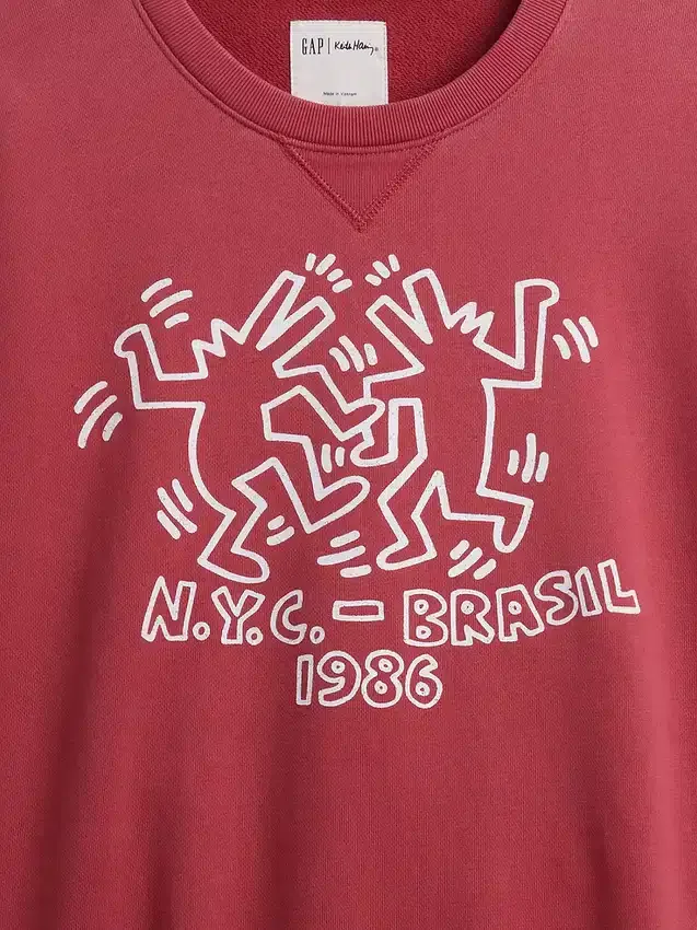 Keith Haring Sweatshirt mit Logo aus schwerem Stoff