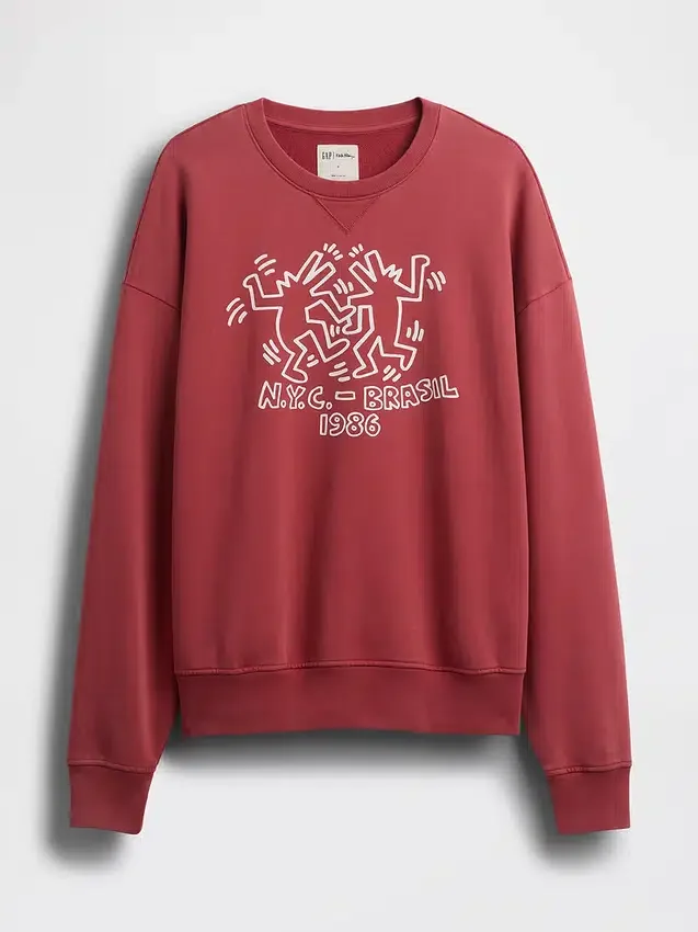 Keith Haring Sweatshirt mit Logo aus schwerem Stoff