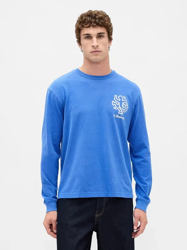 Keith Haring T-Shirt mit Grafik im lockeren Schnitt
