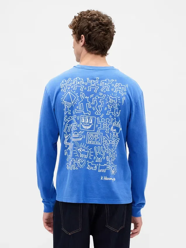 Keith Haring T-Shirt mit Grafik im lockeren Schnitt