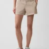 Khaki-Shorts mit mittlerer Leibhöhe