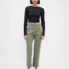 Khakihose mit mittlerer Leibhöhe