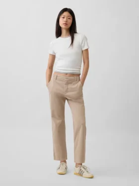 Khakihose mit mittlerer Leibhöhe