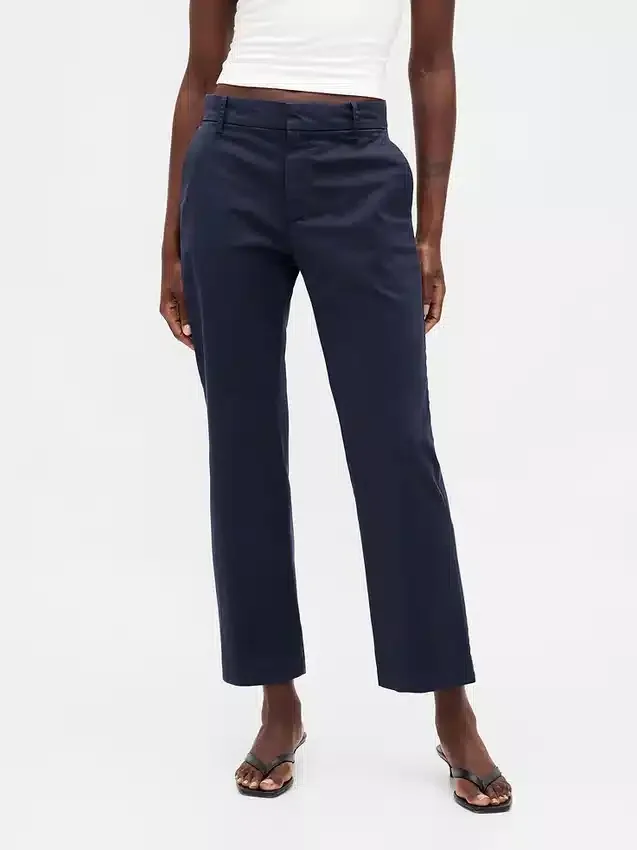 Khakihose mit mittlerer Leibhöhe