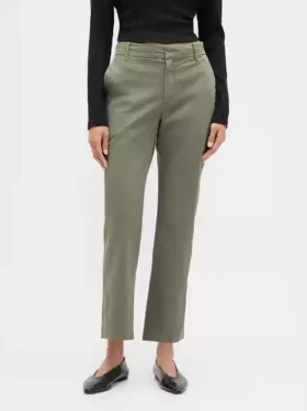 Khakihose mit mittlerer Leibhöhe