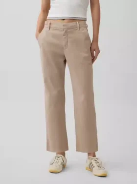 Khakihose mit mittlerer Leibhöhe