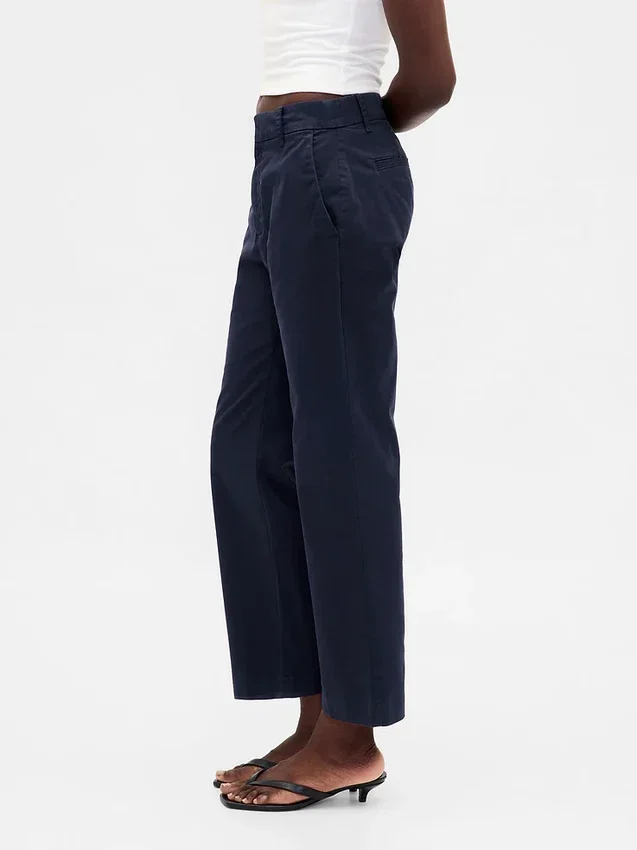 Khakihose mit mittlerer Leibhöhe