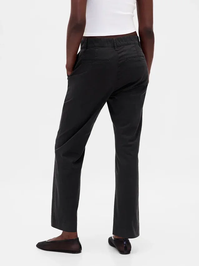 Khakihose mit mittlerer Leibhöhe