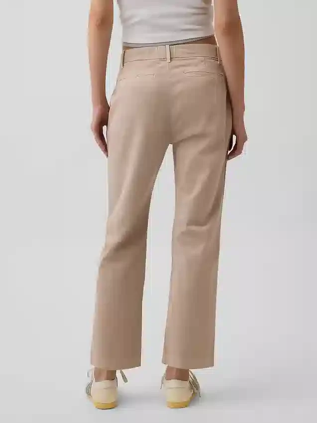 Khakihose mit mittlerer Leibhöhe
