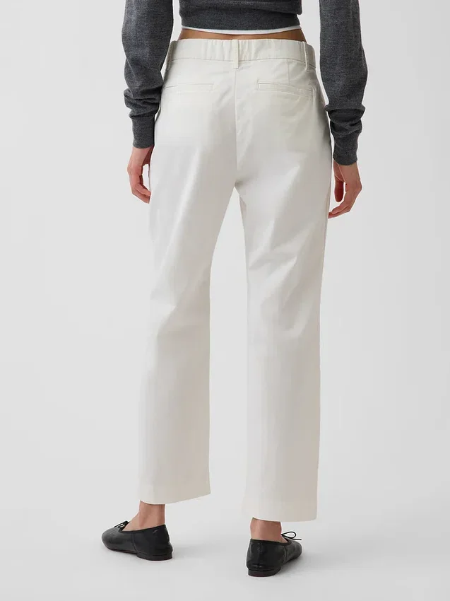 Khakihose mit mittlerer Leibhöhe