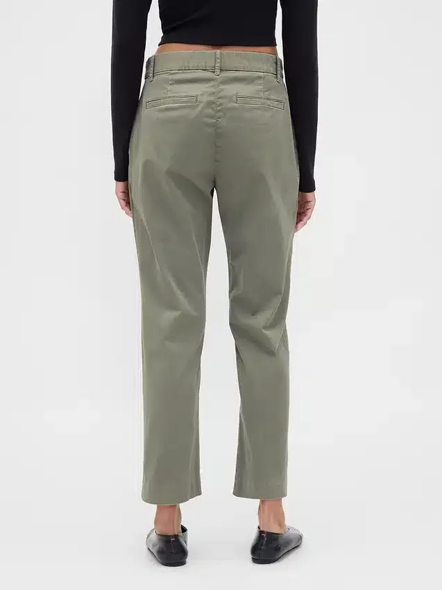 Khakihose mit mittlerer Leibhöhe