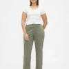 Khakihose mit mittlerer Leibhöhe